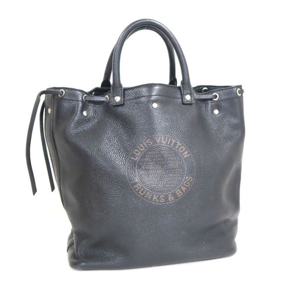 Louis Vuitton T&B Shoe Tobago Leather Tote Bag Black - Picture 1 of 9